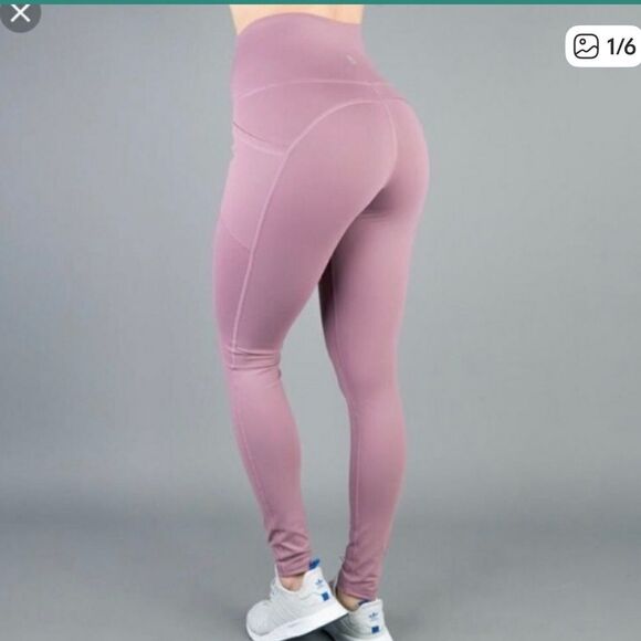 Buffbunny Collection Pants - Buff Bunny Luna Pocket Legging Dusty Mauve Pink